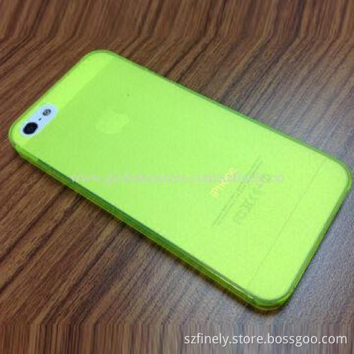 Simple PC Cases for iPhone 5/5S with 0.5mm Thickness, Various Colors Available
